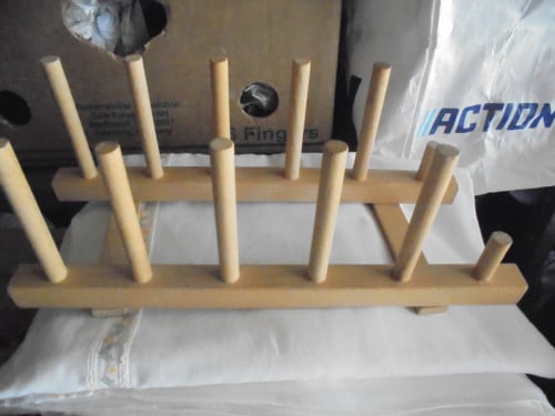 Houten bordenrekjes