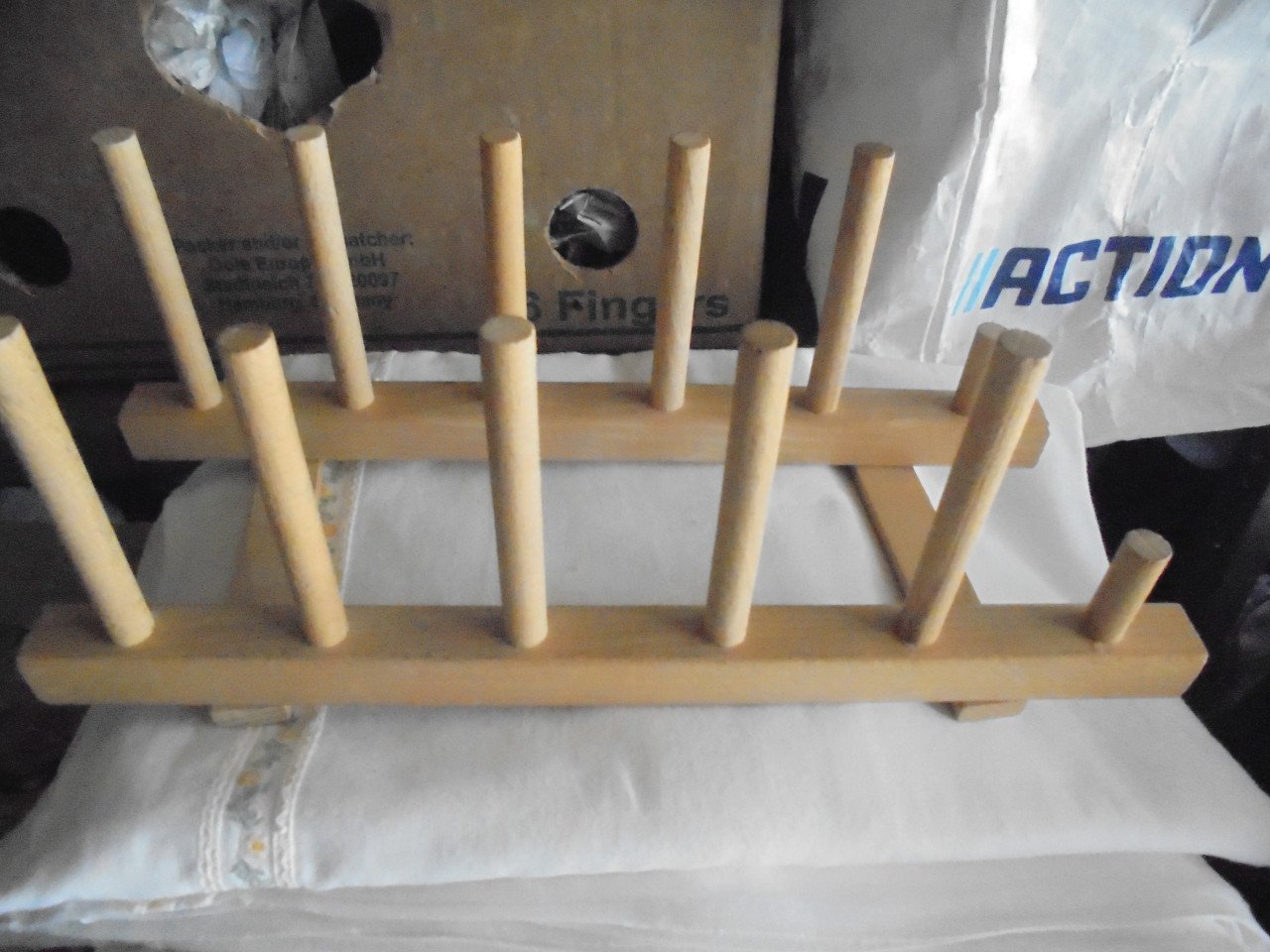 Houten bordenrekjes