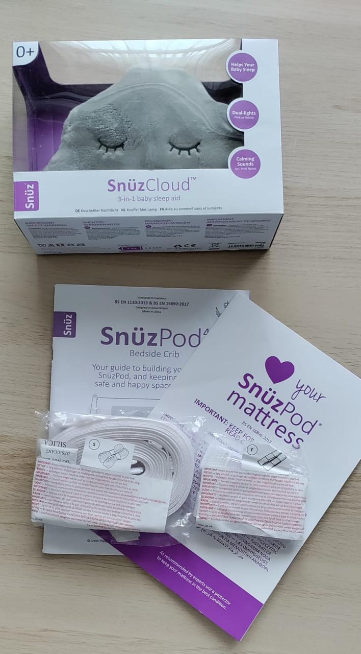 SnüzPod4 co-sleeper + accessoires