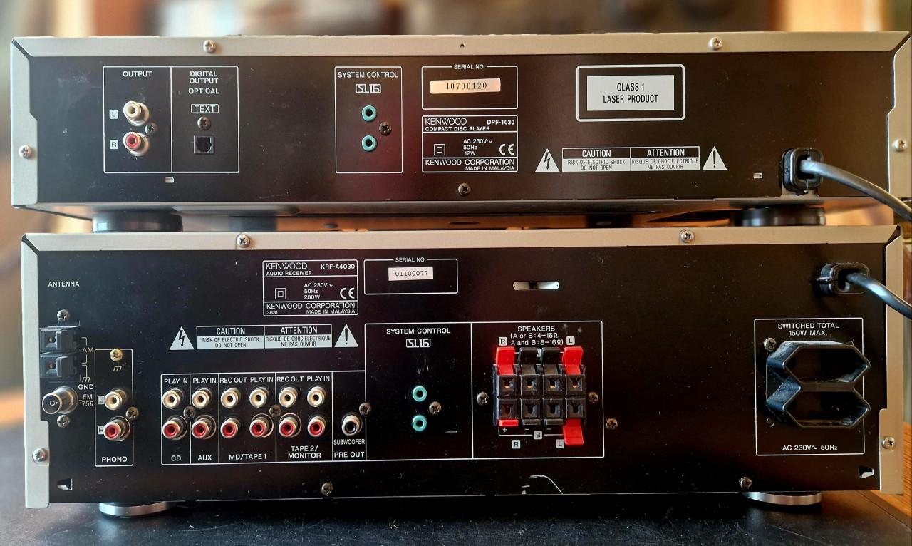 KENWOOD audioset (tunerversterker + CD-speler)