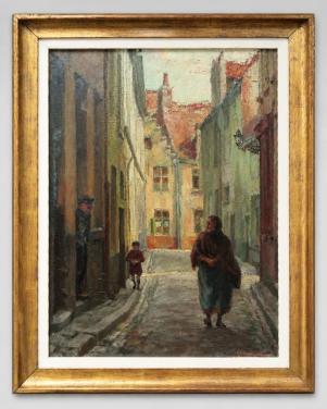 WANDELING IN GENT'S STEEGJE,ARTHUR DE GEEST,1894-1968