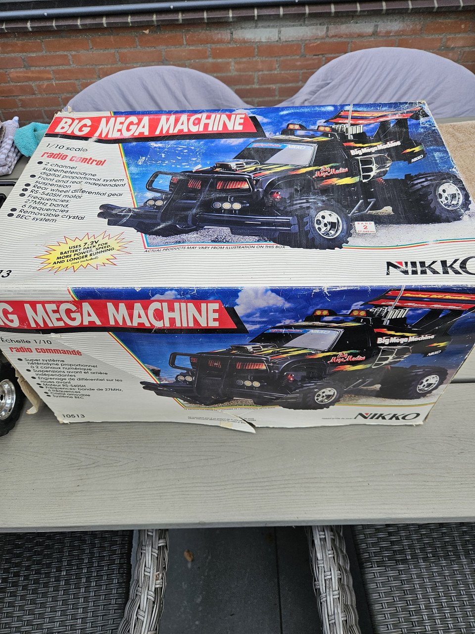 Grote vintage NIKKO Big Mega Machine radiografisch bestuurbare monstertruck