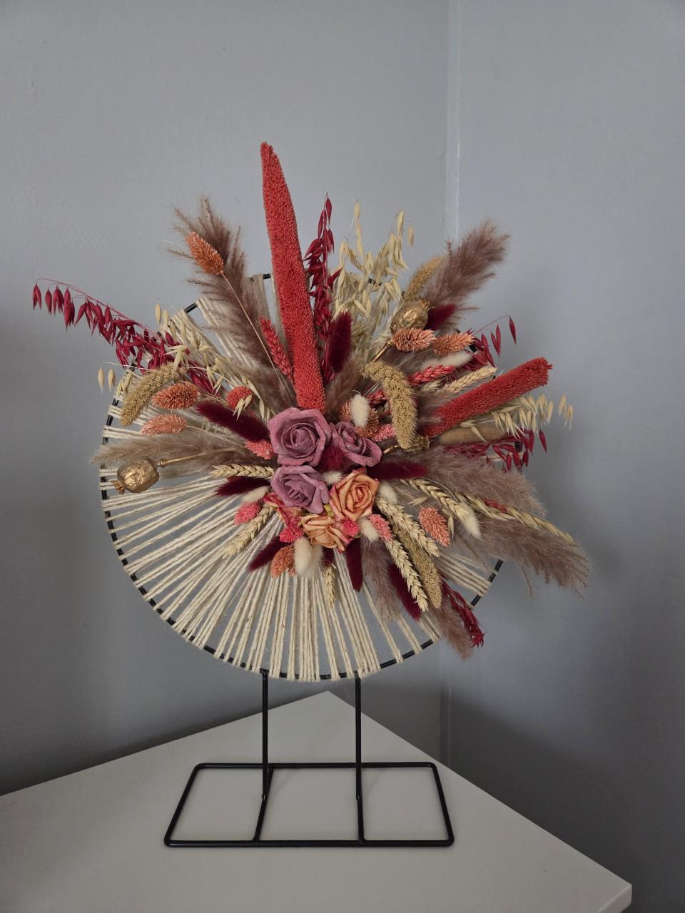 Droogbloemen in vaas