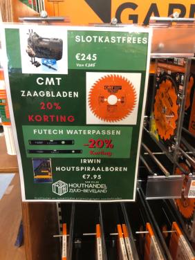 20 % korting op garnotec cmt orange zaagbladen bij HHZB