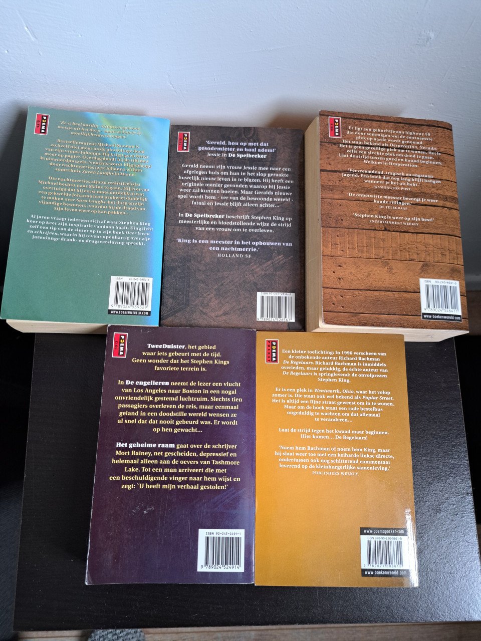 5 pocket boeken stephen king