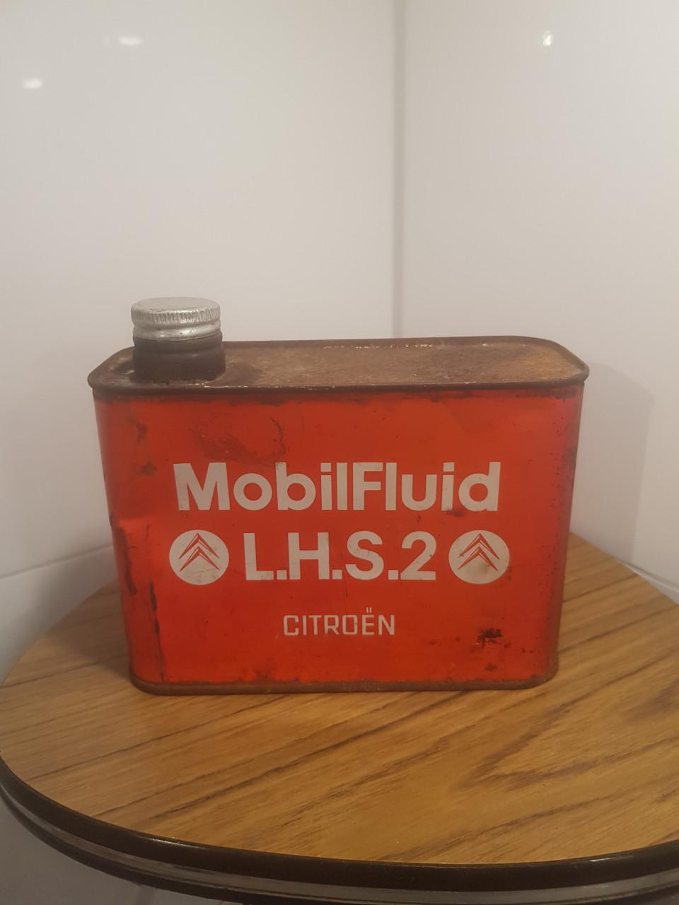 Oud olieblik citroen. Antiek, curiosa, vintage