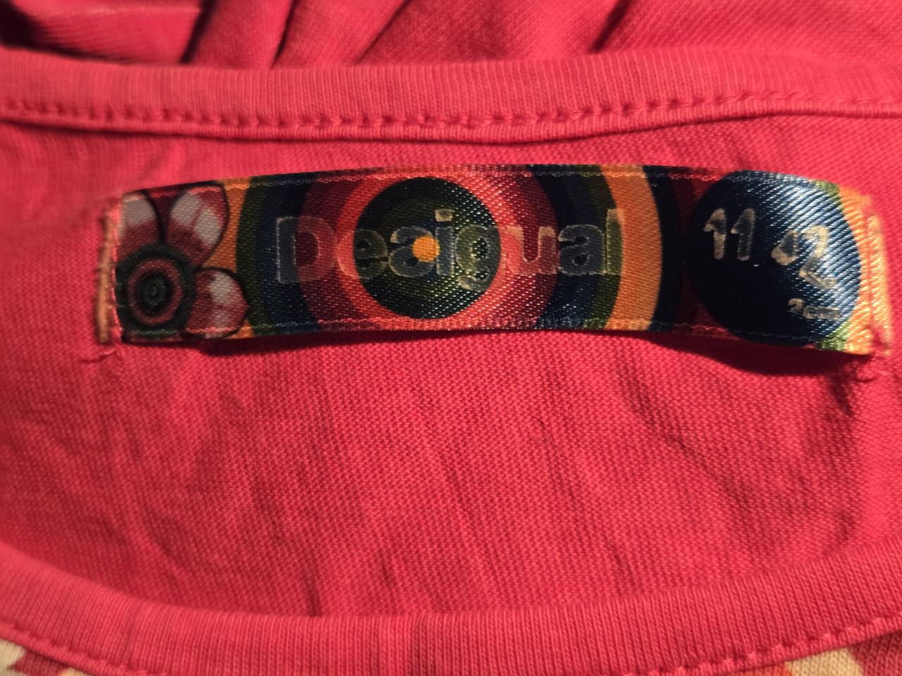 Roze Desigual jurk voor meisjes, maat 11-12 jaar.