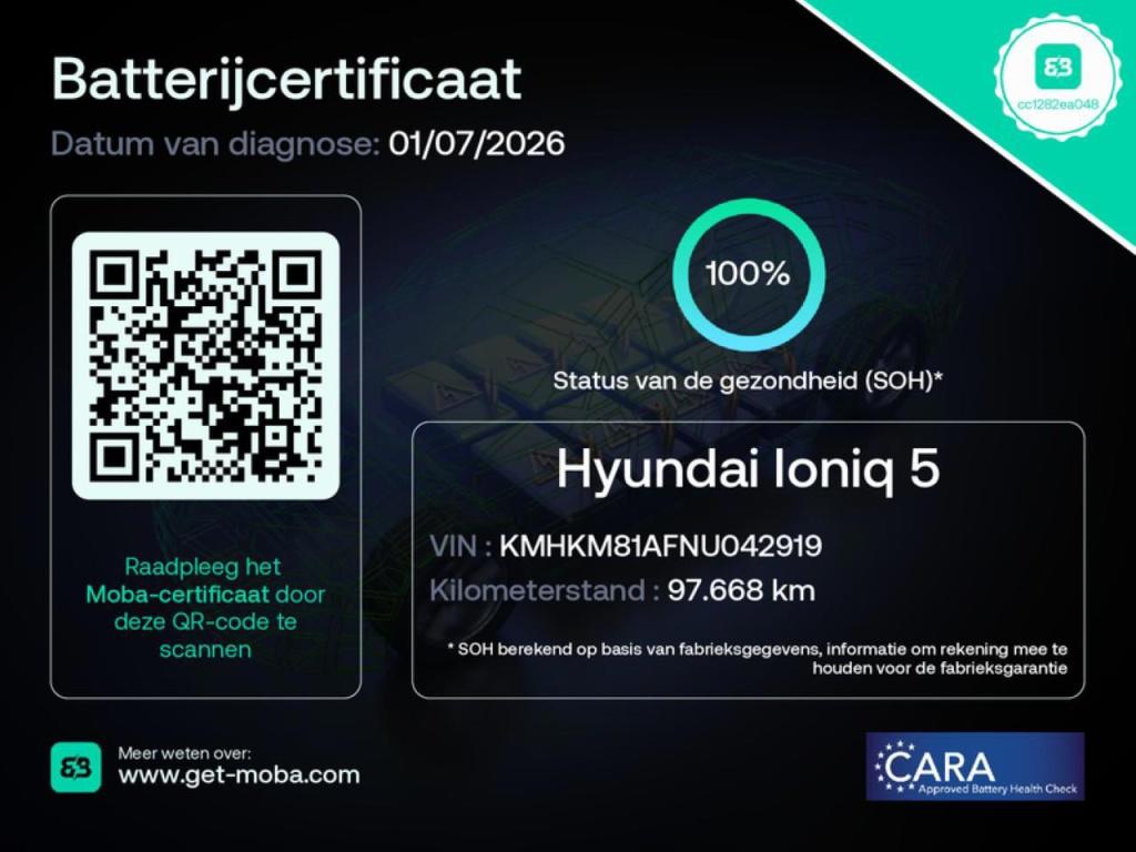 Hyundai Ioniq 5 style 73kwh soh 100% | trekhaak | nap | camera | apple carp