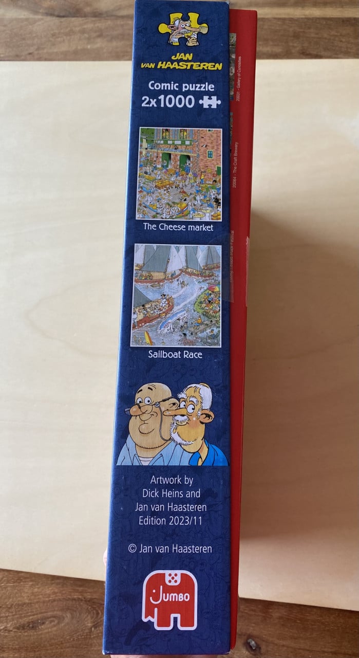 Jan van Haasteren puzzel | 2x 1000 stukjes | oa De Kaasmarkt