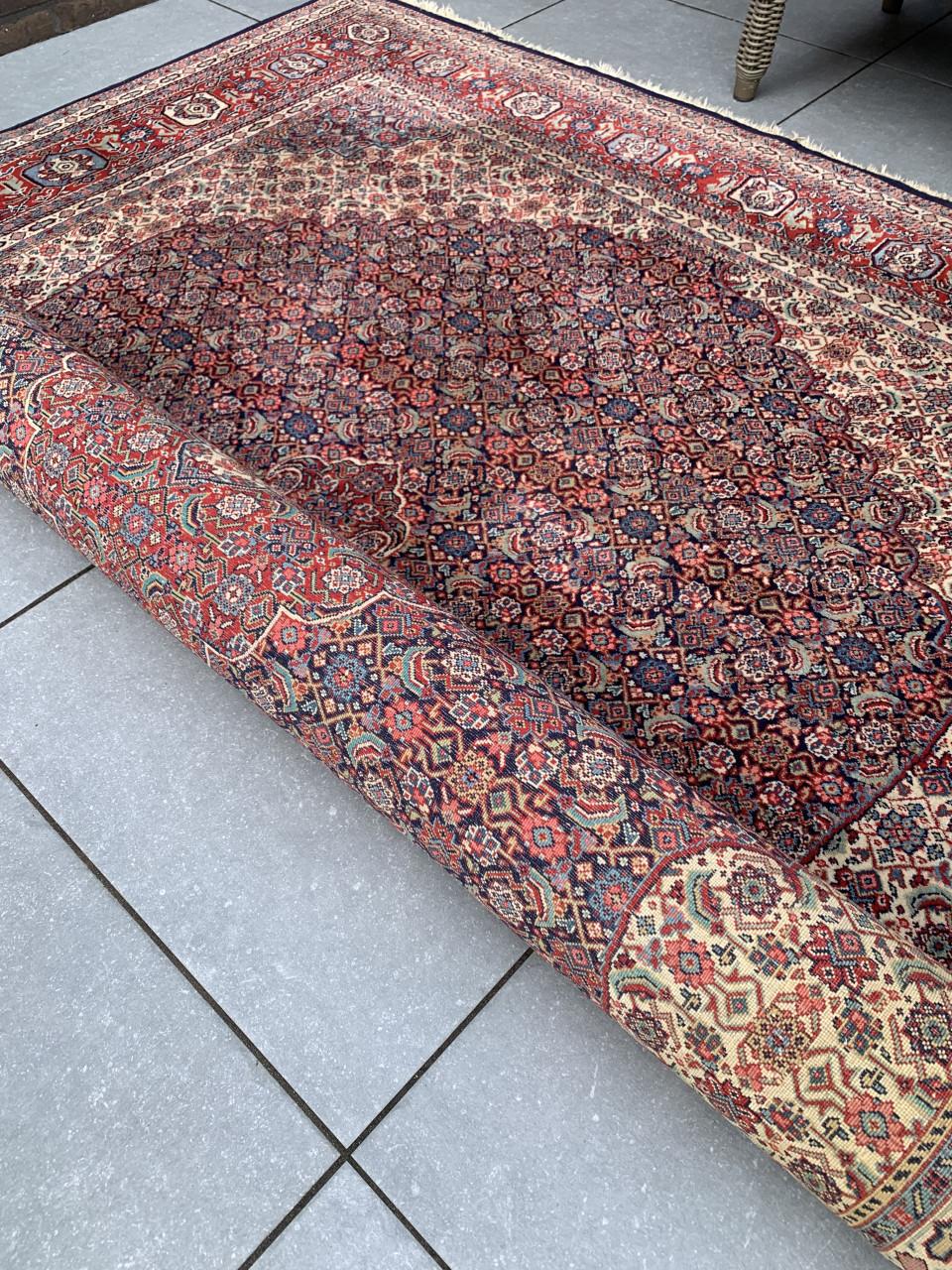 ✨Super Gaaf Handgeknoopt Vintage Vloerkleed✨Zuiver Scheerwol✨