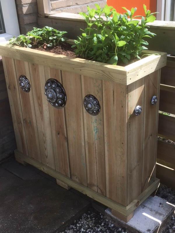 Zeeuwse knop bloembakken projecten ter inspiraties L100 x B35 x H75