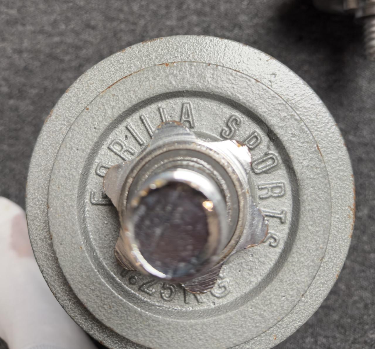 Gorilla Sport gietijzer dumbell set