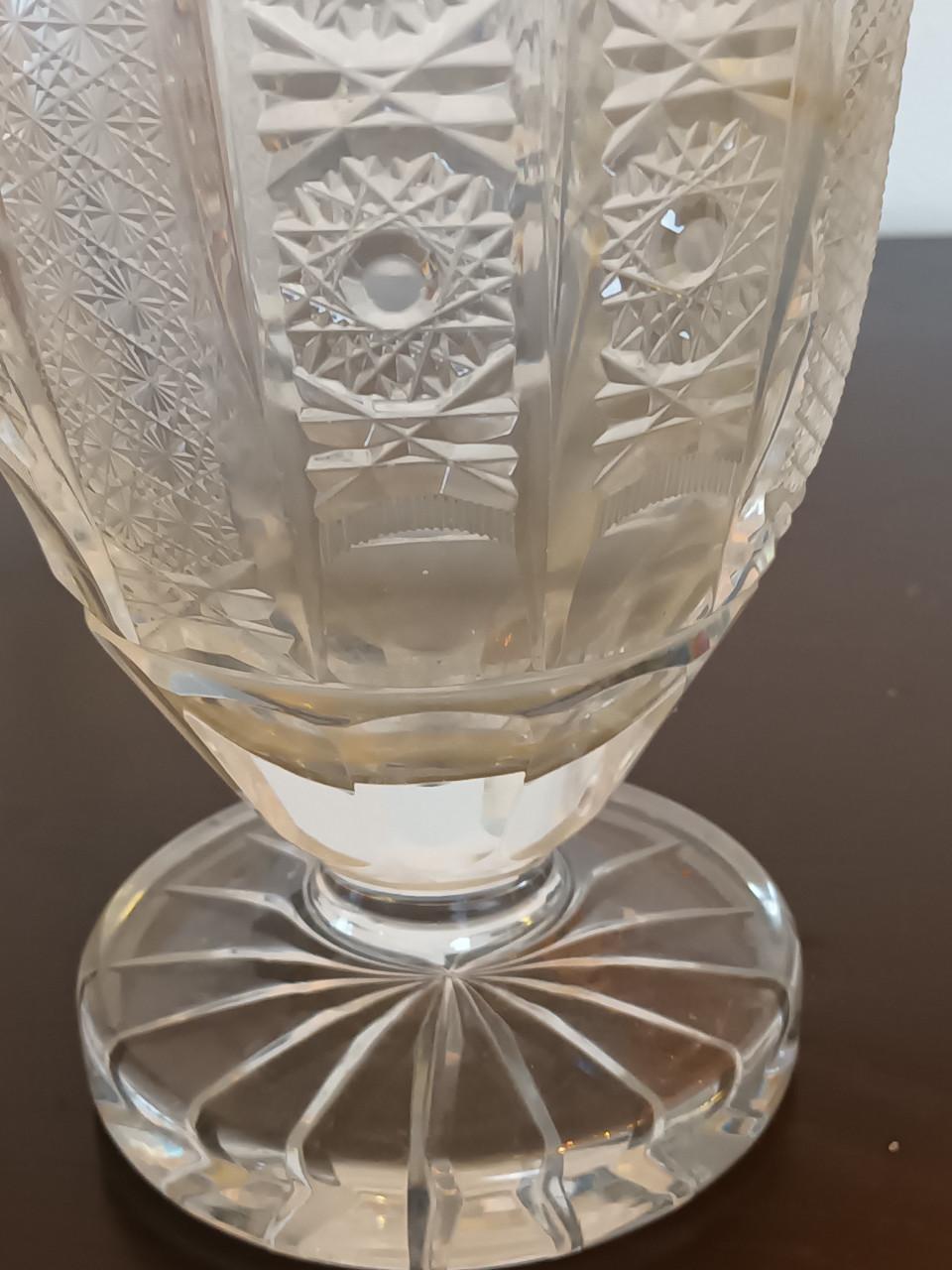 ZWARE KRISTALLEN VAAS