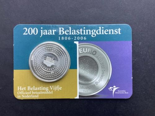 Coincard Het Belasting Vijfje 2006 zilver.
