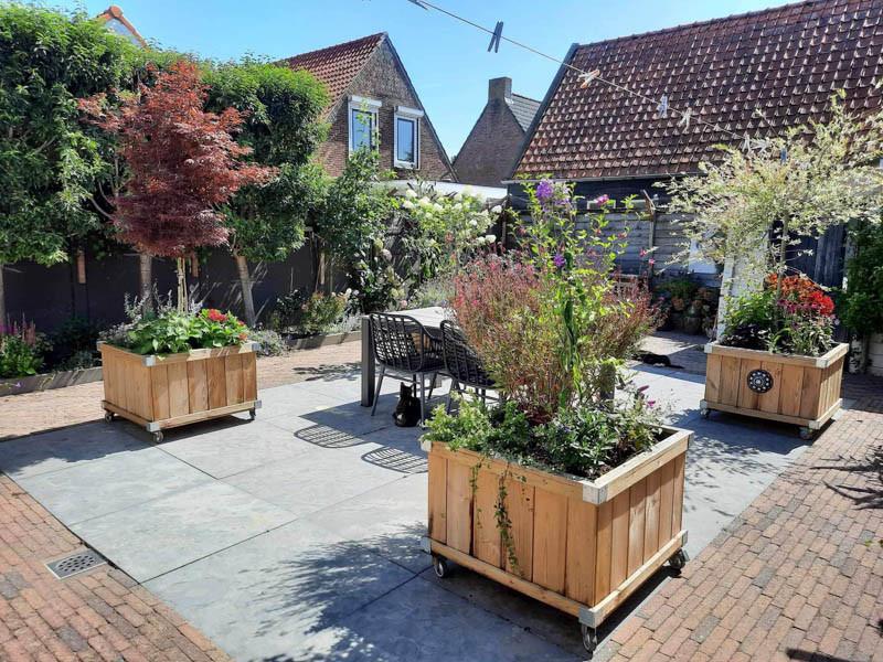 Zeeuwse knop bloembakken projecten ter inspiraties L80 x B83 x H60