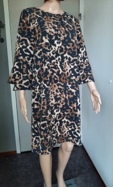 Nieuw panterprint jurk maat XS