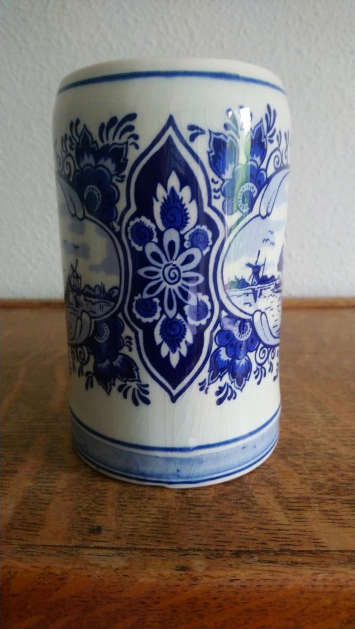 Bierpul Delfts Blauw h 13 cm