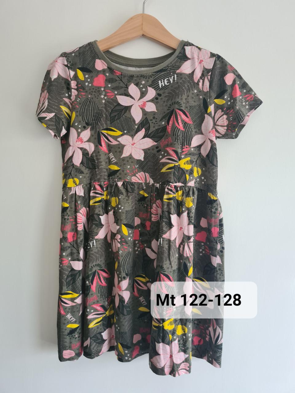 Hema kaki groen, meer kleuren zomer jurk  Mt 122-128