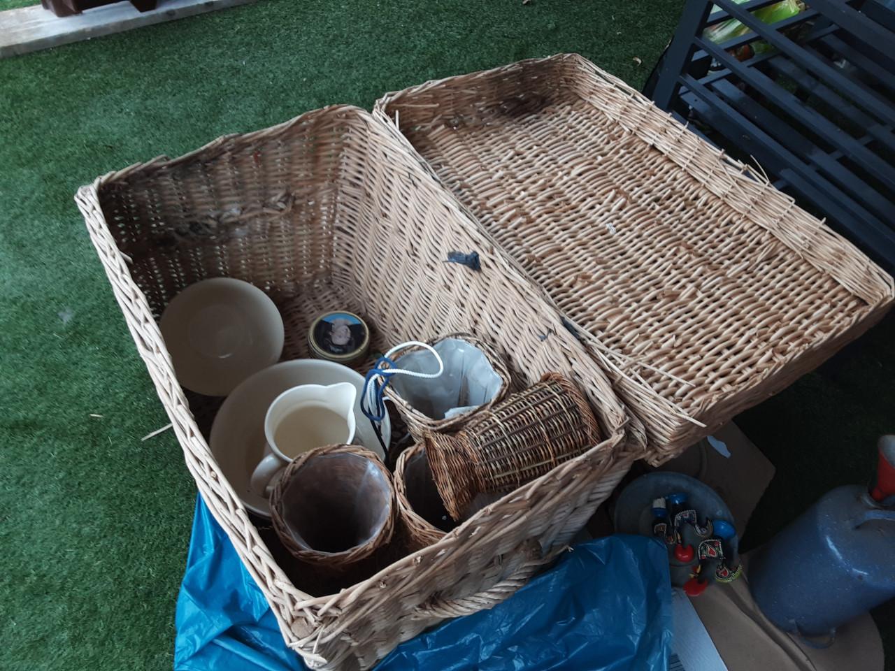 Hele grote rieten mand