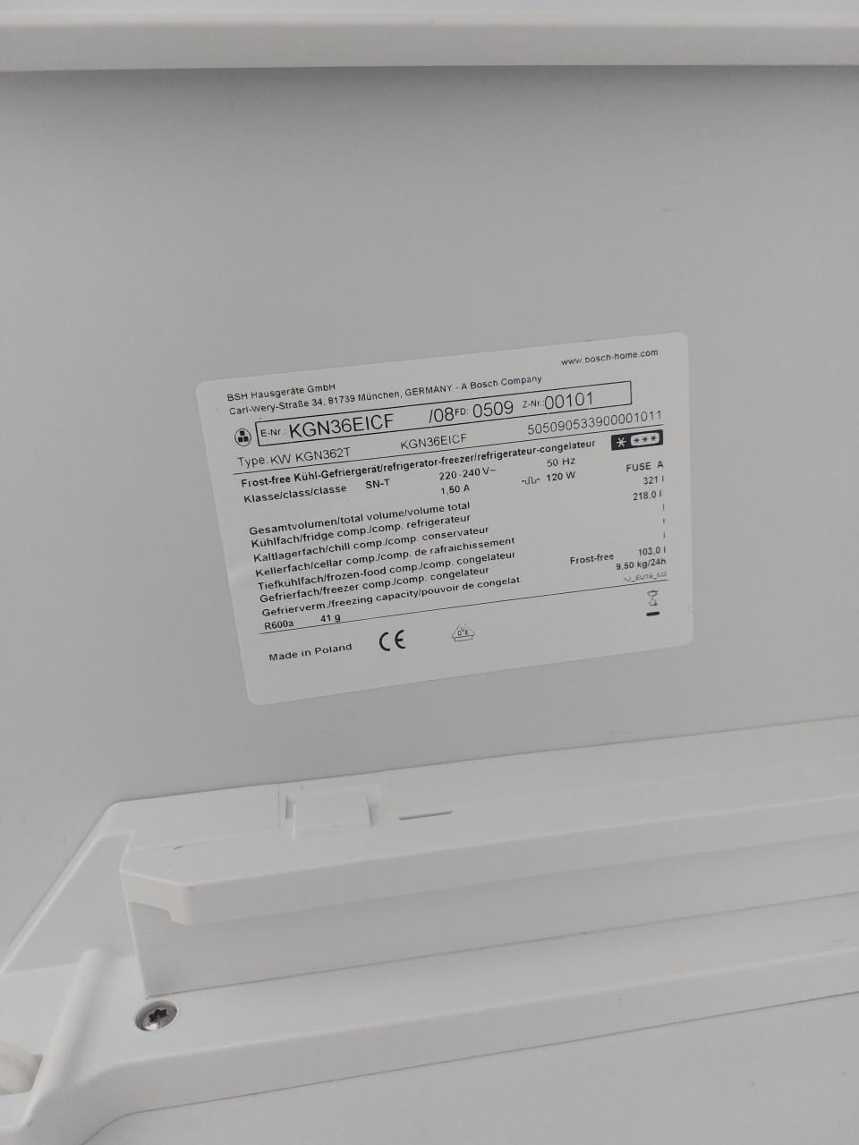 Koelvriescombinatie Bosch