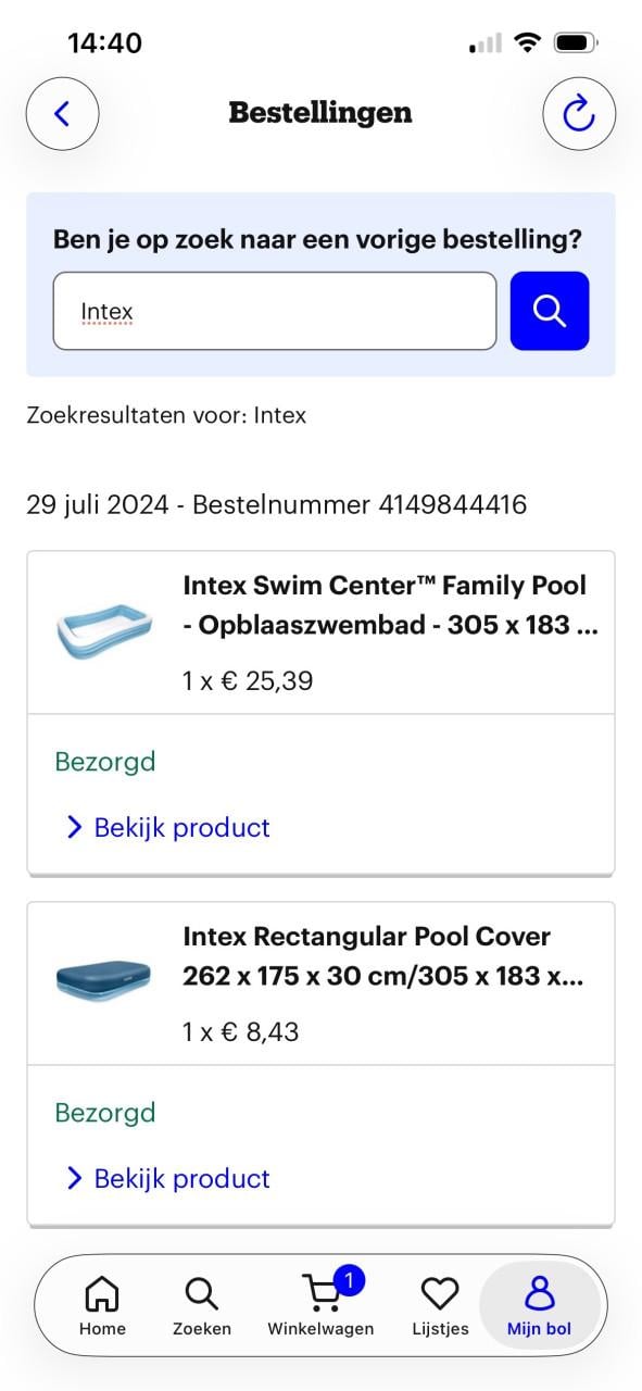 Intex zwembad