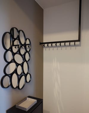 Stalen design kapstok (zwart)