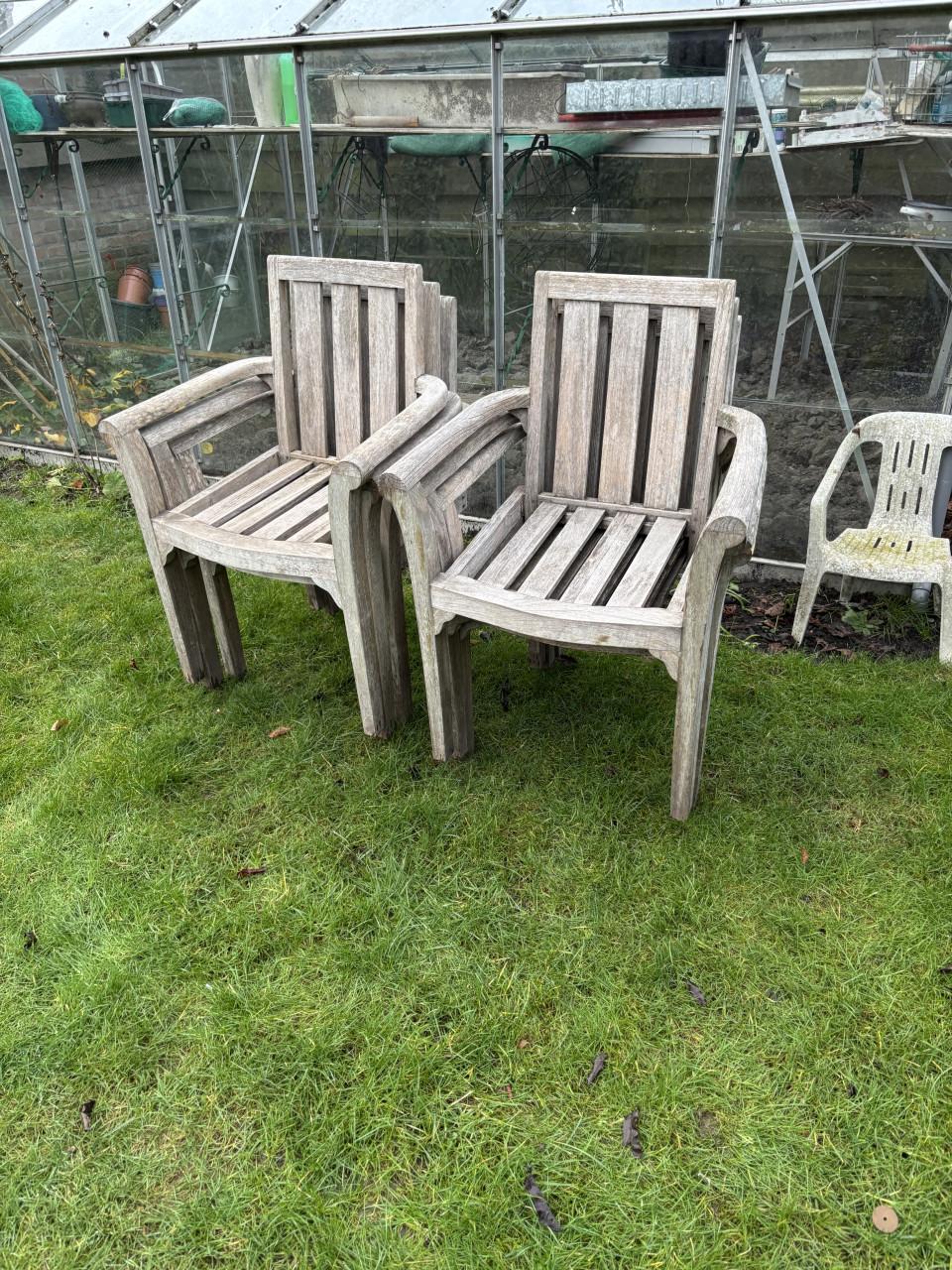 Tuinset 6 persoons teakhout