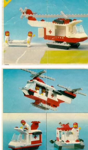Lego Classic Town 6691: rode kruis helikopter
