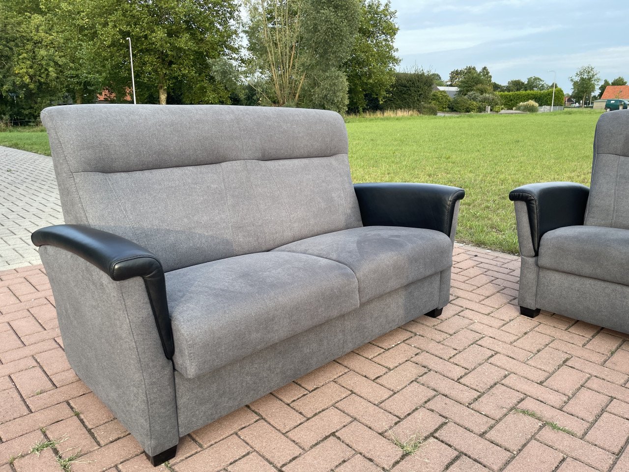 GRATIS LEVERING HEEL NL Mooi Design Stoffen Bankstel 2 + 2,5 Zits