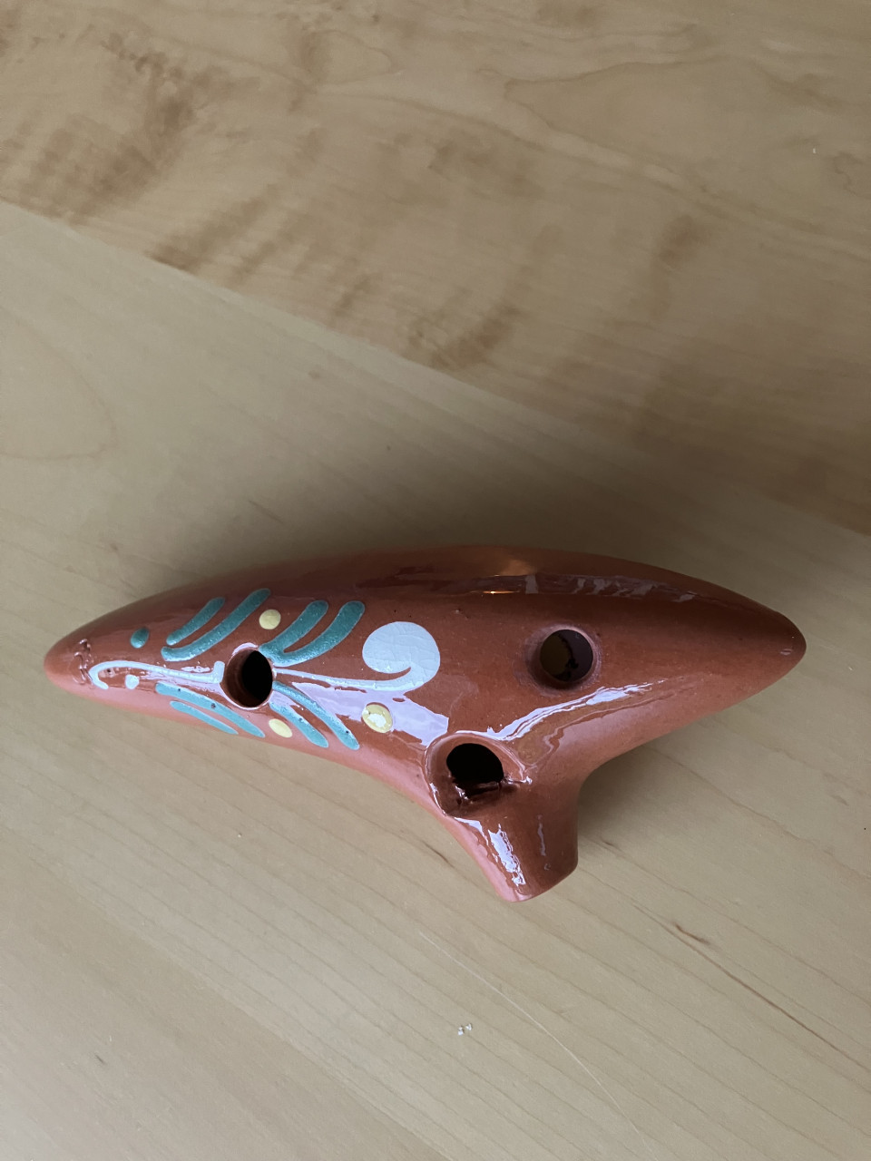 2 ocarina’s van keramiek