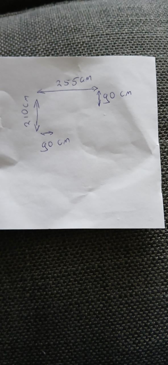 Donkerblauwe hoekbank