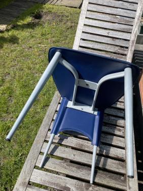 6x lederen eetkamer stoelen