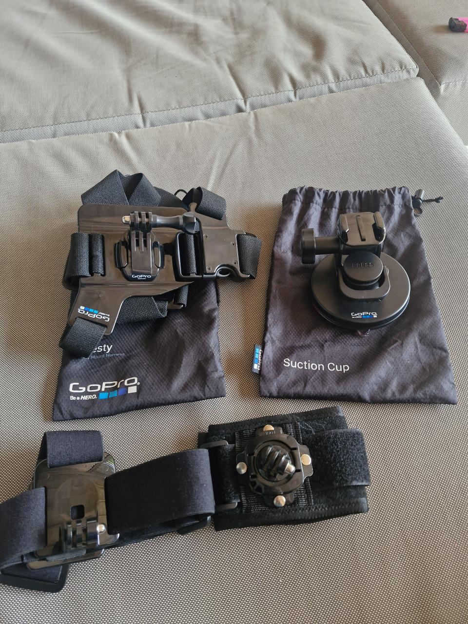 Gopro karma grip, Suction Cup, harnas enz