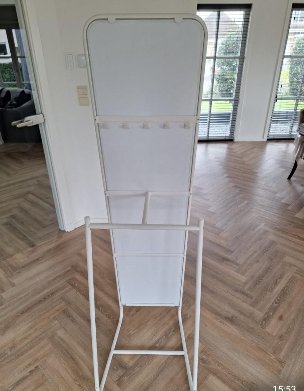 Spiegel (staand , strak wit frame)