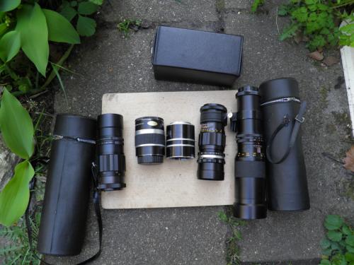 Lenzen met converters voor analoge camera's ook per stuk te koop