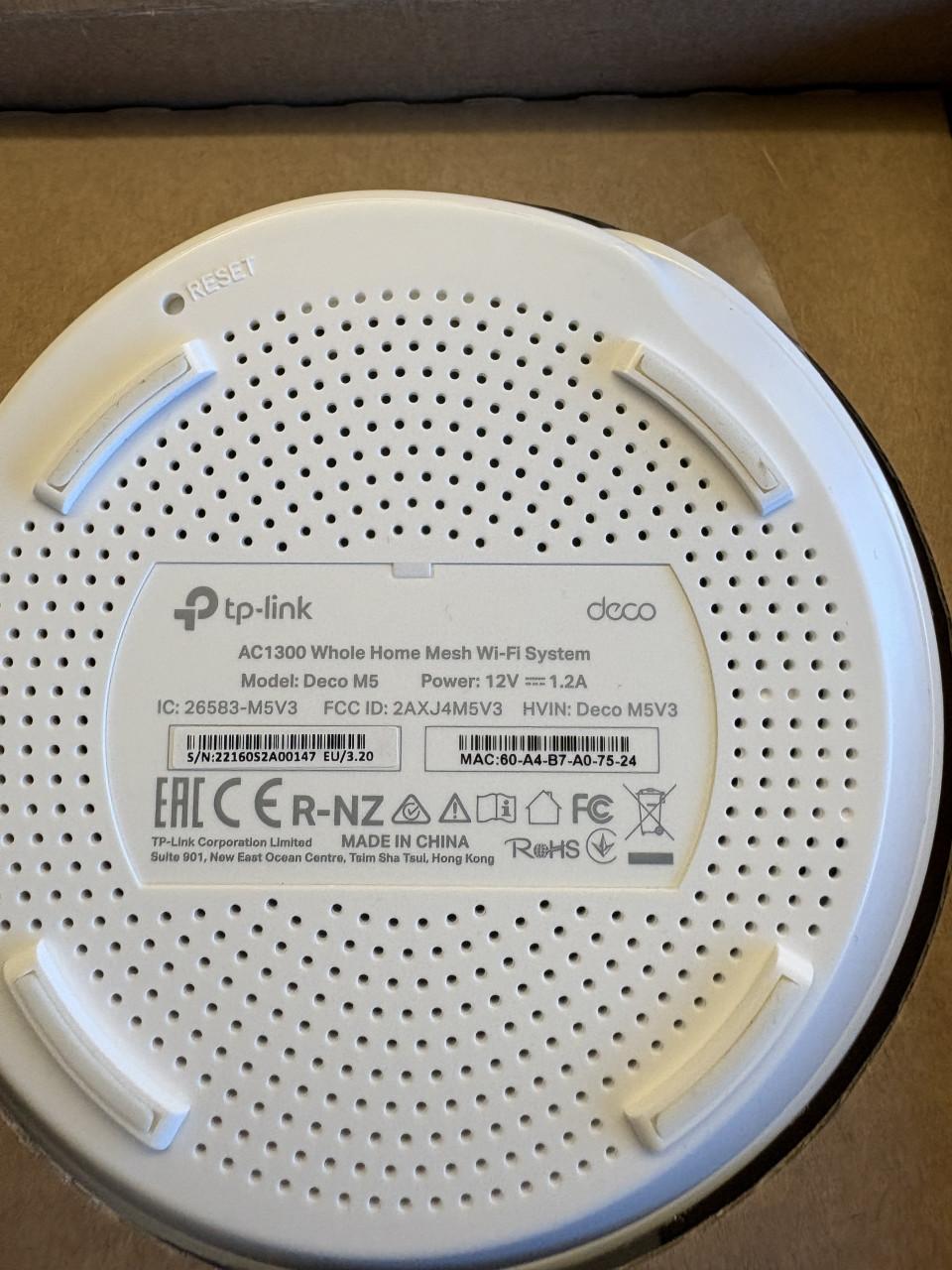 TP-Link Deco M5 Mesh Wifi Systeem - 3-pack nieuw