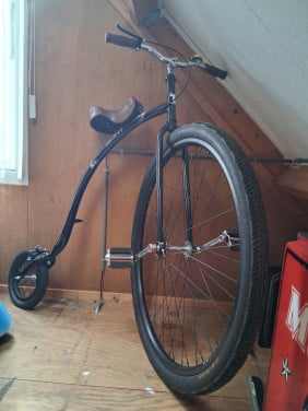Retro hoogwiel fiets