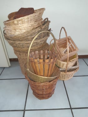 Rieten / houten mandjes