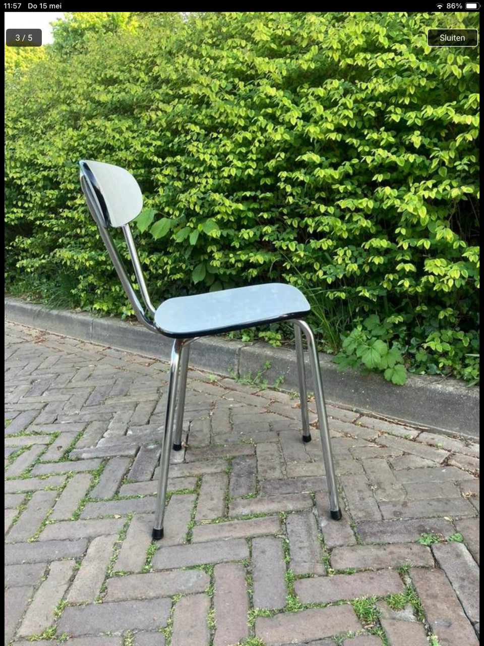 Vintage keukenstoel