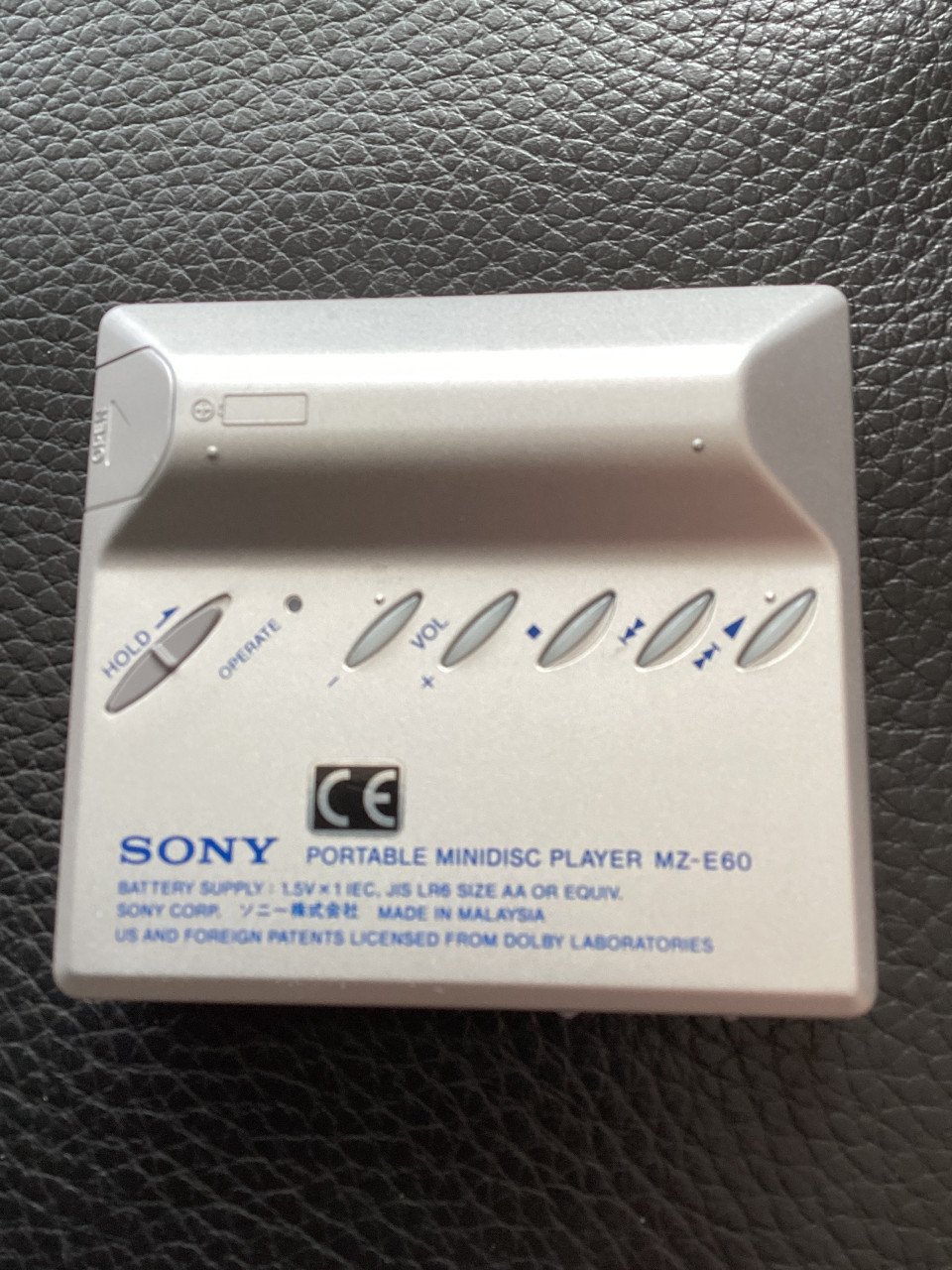 Minidisc player van Sony