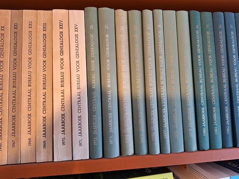 64 delen Jaarboek Centraal Bureau Genealogie 1947-2012