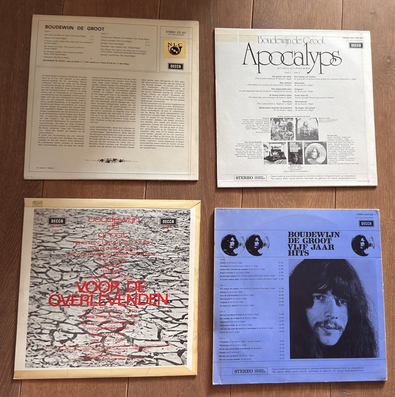 4 stuks lp Boudewijn de Groot