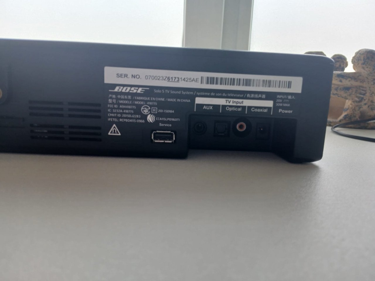 Bose soundbar optical