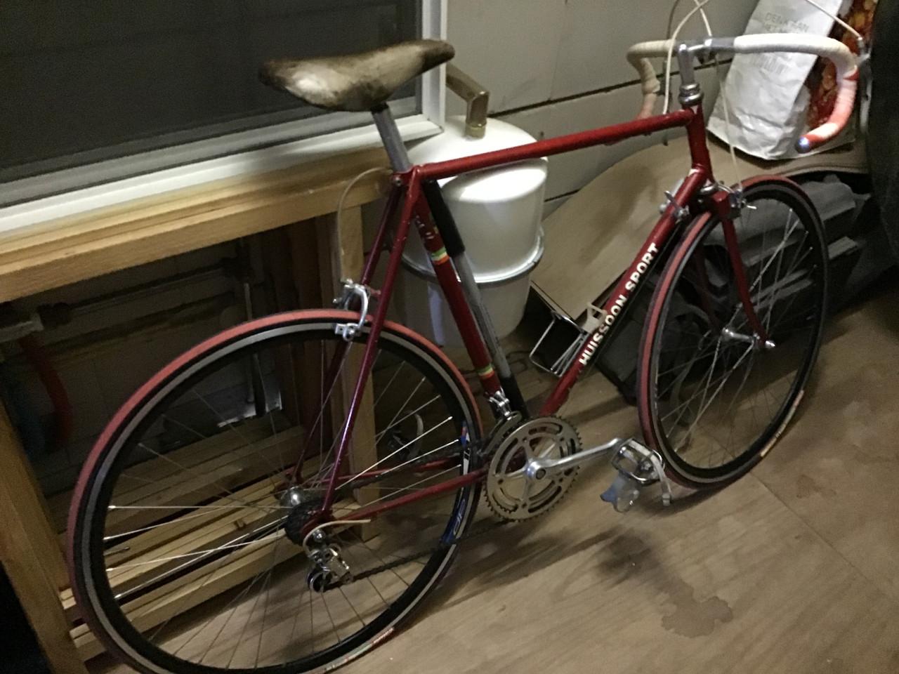 Retro aluminium racefiets van Huissoon in Goes/Kloetinge