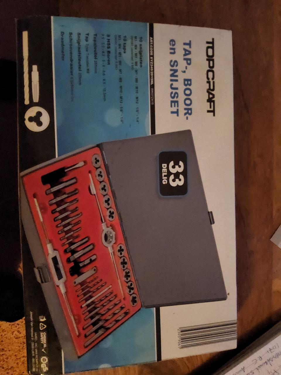 Tap,boor,snijset M3-M12