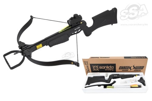 SANLIDA RECURVE CROSSBOW SETS CHACE WIND BLACK 150 LBS