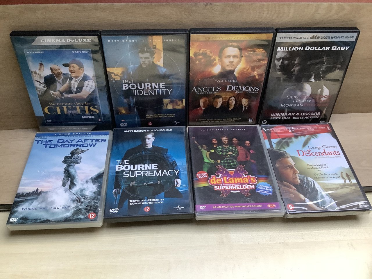 Stapeltje DVD’s, van alles wat.
