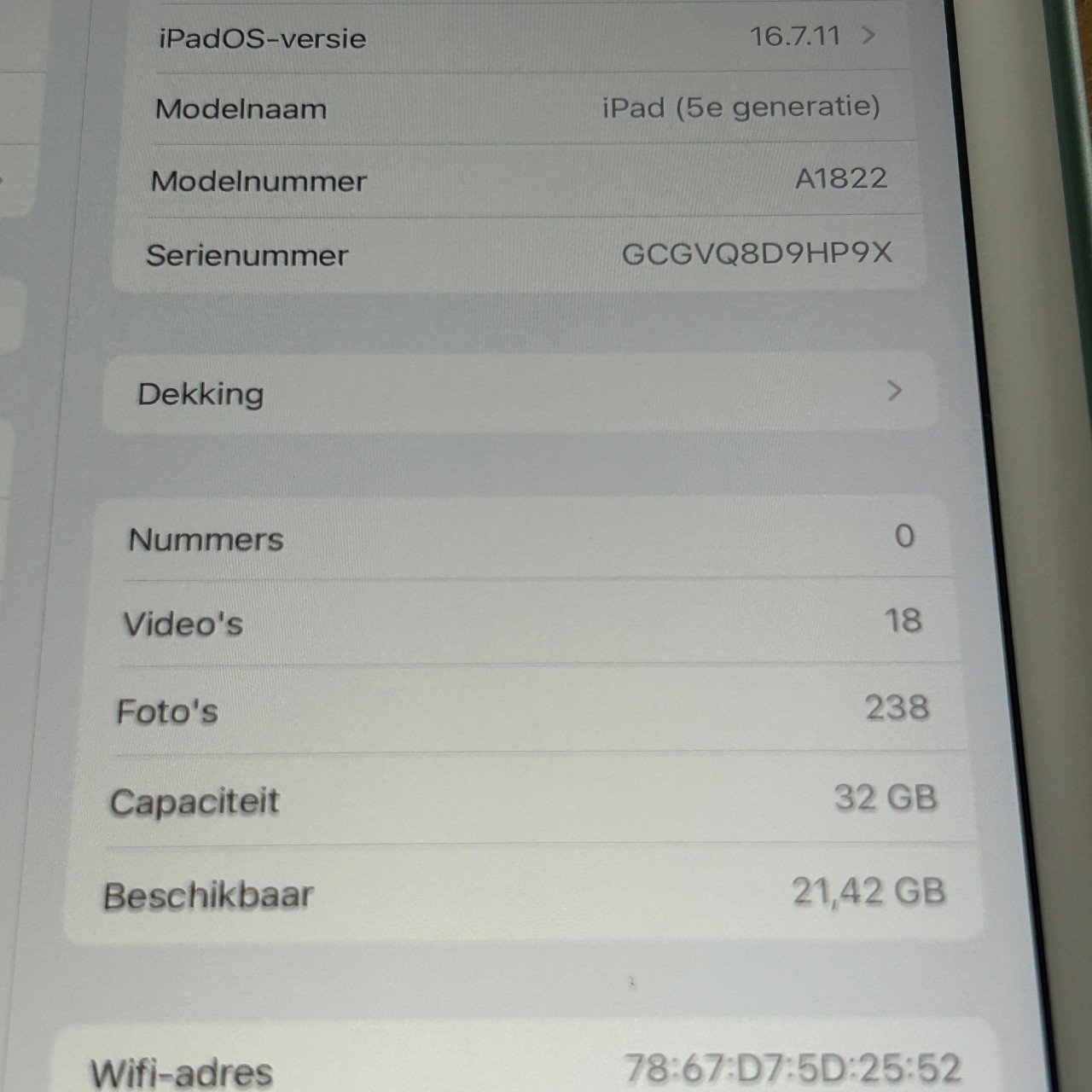 Ipad 5e gen 32 gB