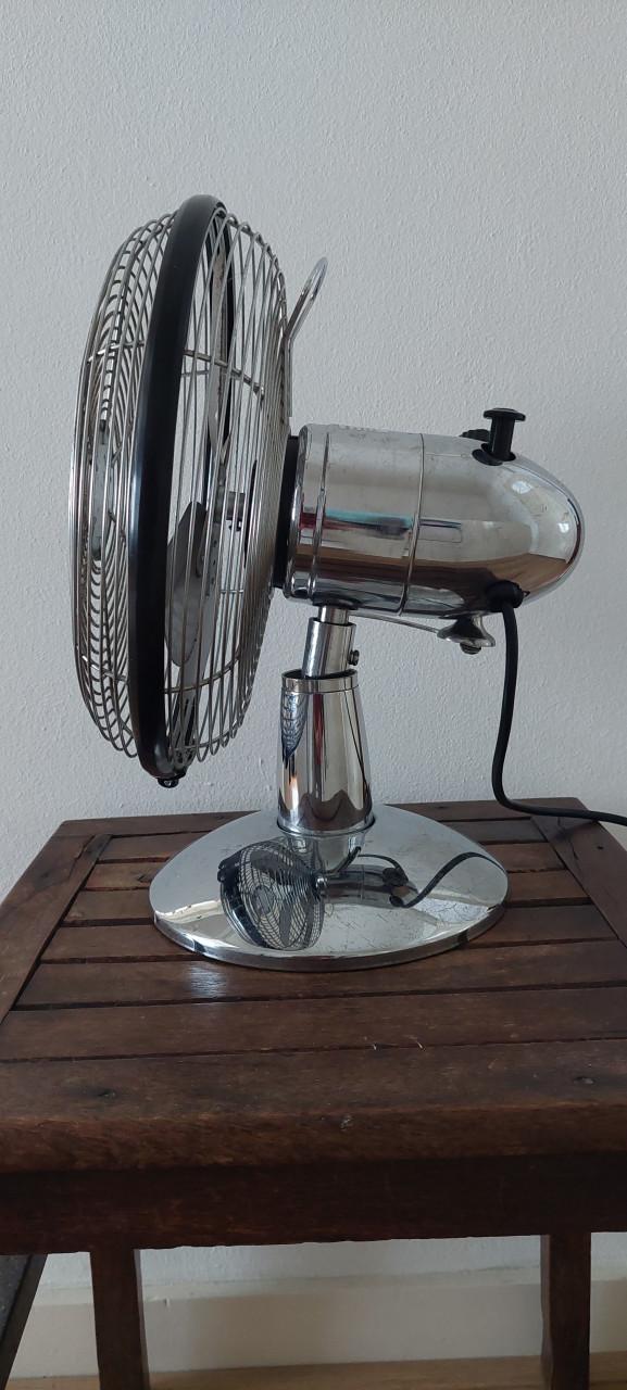 Inventum tafelventilator (verchroomd retro model)