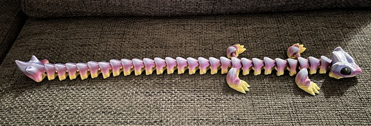 3D Printing 3 kleuren geprinte Dragon